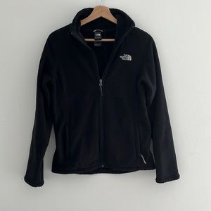 The North Face black fitted furry fleece lined jacket size S